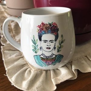 Frida Khalo ceramic Mug- new floral crown artist culture bohemian